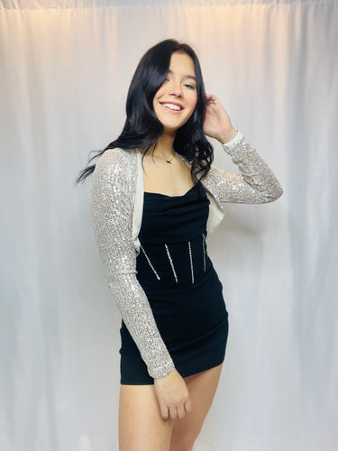 Silver Sequin Jacket