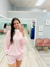 Mockneck Striped Set