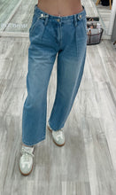 High Rise Pleated Jeans
