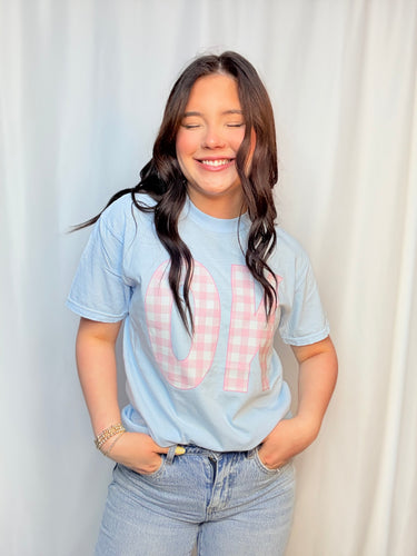 Gingham OK Tee