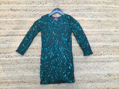 Girls Sequin Swirl Dress