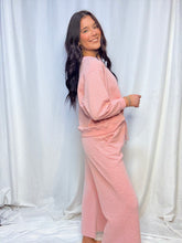 Textured Blush Pant Set