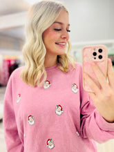 Jolly Purple Santa Sweater