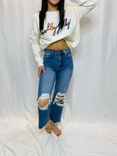 90's Vintage Crop Flare Jean