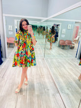 Navy Floral Mini Dress