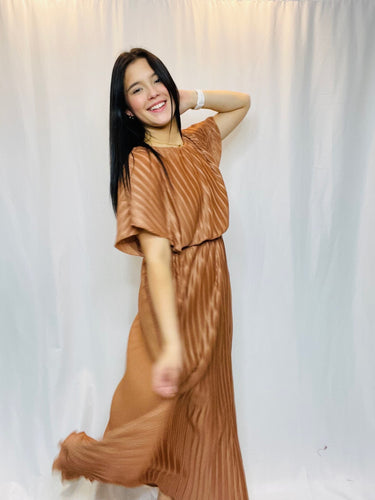 Autumn Pleated Dress