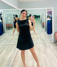 Black Elegant Satin Dress