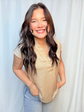 Rachel Button Down Tee