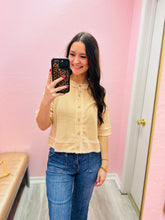 Mustard Striped Top