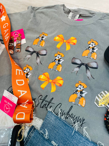 Oklahoma State Bow Tee