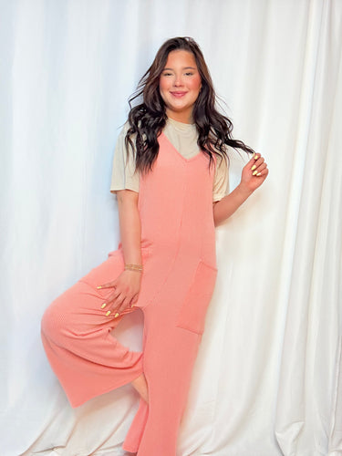Coral Reef Ribbed Jumper