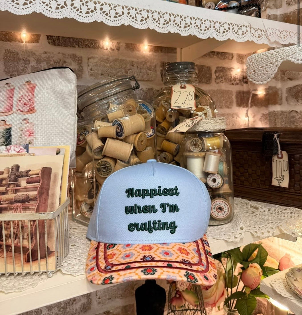 Happy When I'm Crafting Hat