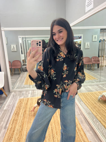Fall Florals Button Down