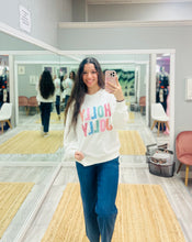 Gingham Holly Jolly Sweatshirt