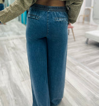 Stretchy Waistband Tencel Pants