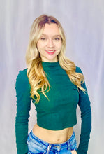mock neck long sleeve top