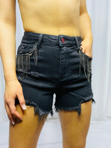 Bling pocket Black Shorts