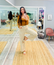 Floral Textured Wide Leg Pants Bob