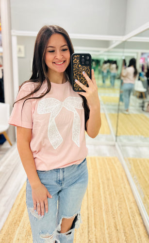 Lace Bow Tee