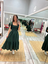 Satin Flutter Sleeve Dress