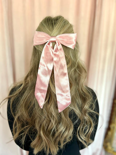 Satin Bow Hair Clip