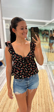 Flowy Floral Cropped Tank