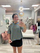 Striped Tie Back Tee