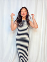 Knitted Striped Maxi Dress