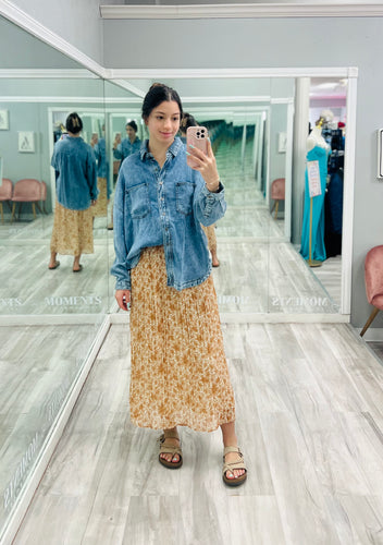 Jean Long Sleeve Shirt