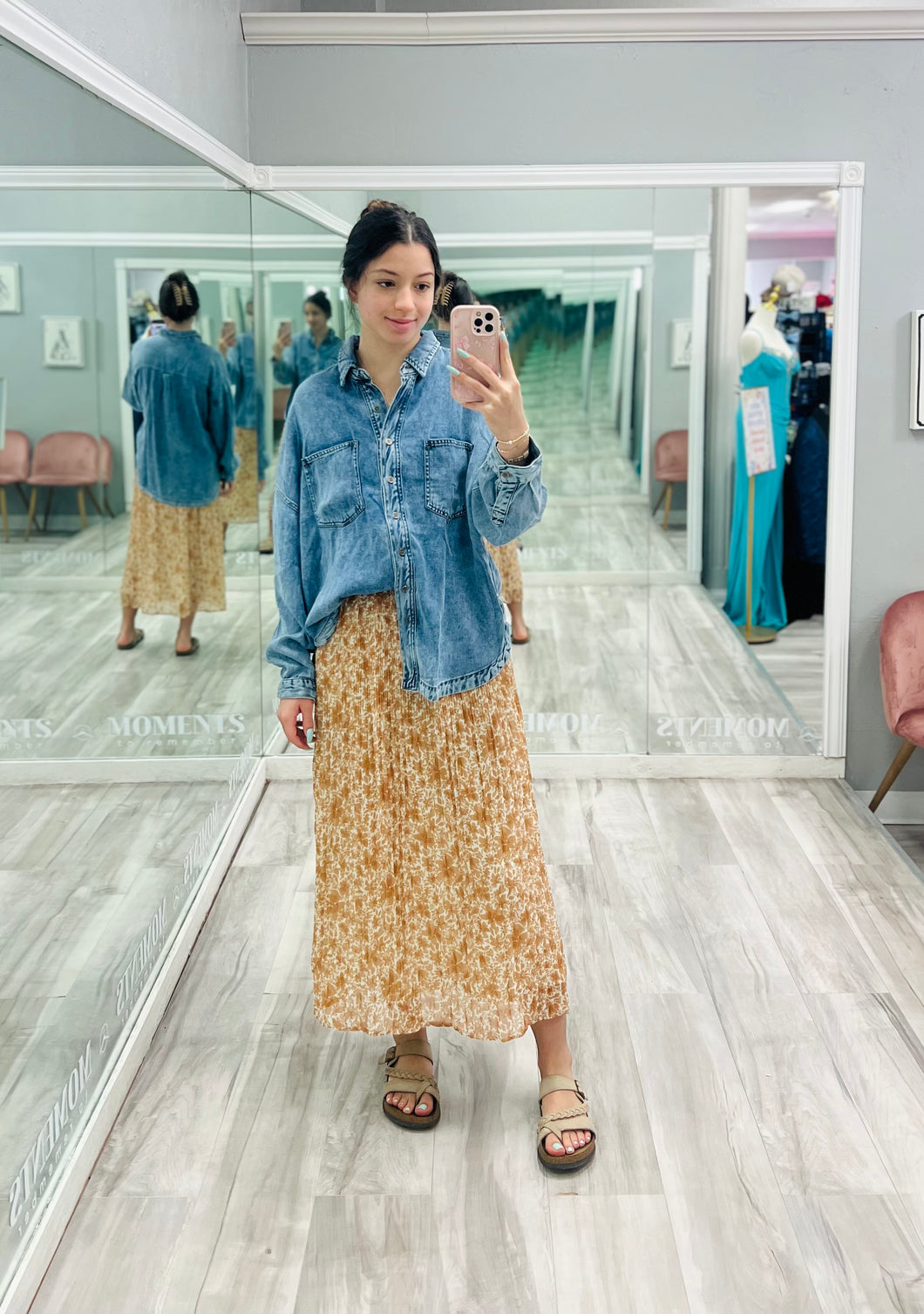 Jean Long Sleeve Shirt