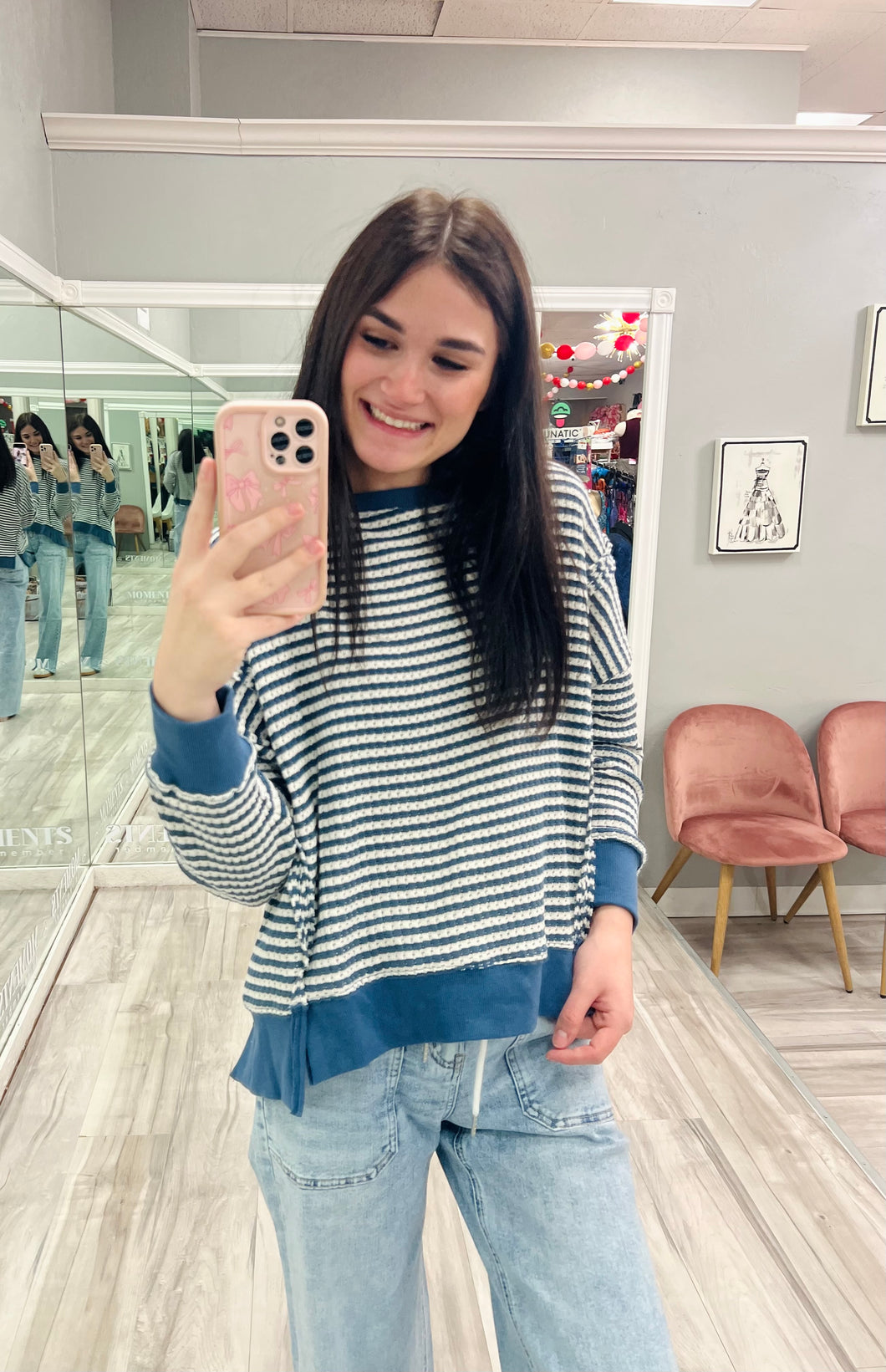 Ocean Breeze Striped Sweater
