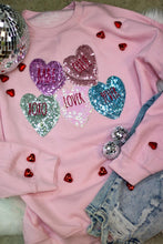 Sequin Heart Sweatshirt