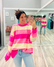 Pink Striped Sweater
