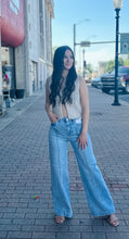 Wide Leg Pintuck Detailed Jeans