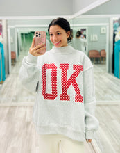 Polka Dot OK Mock Neck