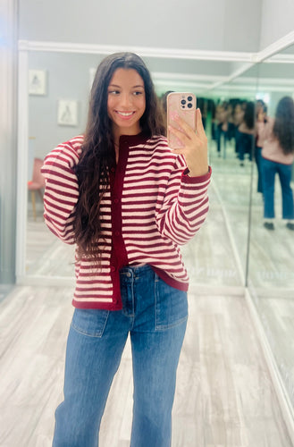 Strawberry Wine Cardigan