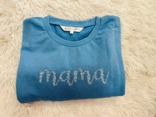Floral Embroidered Mama Sweatshirt