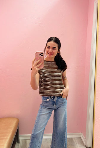 Chocolate Stripe Blouse