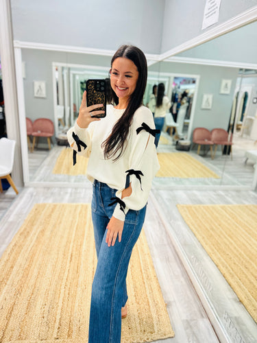 Bow Sleeve Sweater