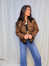 Quilted Leopard Puffer Jacket