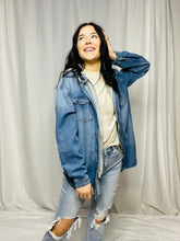 Risen Denim Jacket with Drawstring Hood