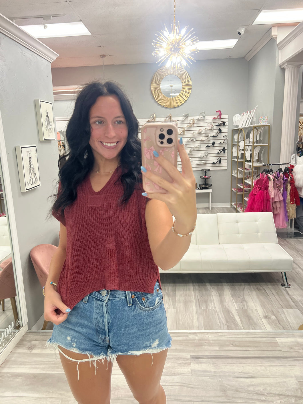 Marsala Knit Sweater