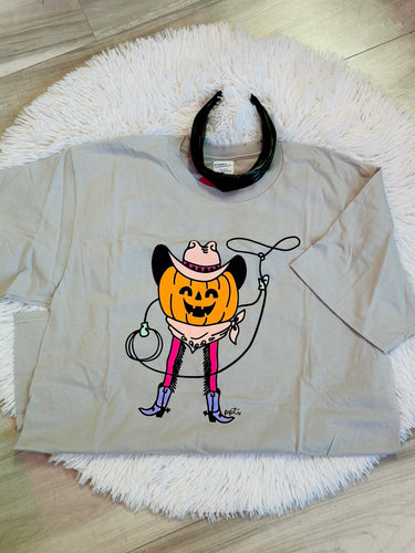 Cowboy Pumpkin tee