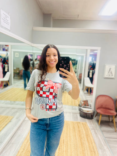 Checkered School Spirit Tee