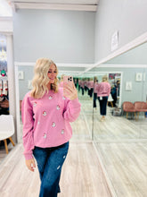 Jolly Purple Santa Sweater