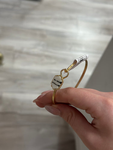 Dainty Hexagon jeweled wristlet