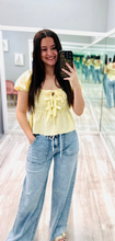 Ruched Babydoll Top