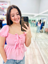 Ruched Babydoll Top