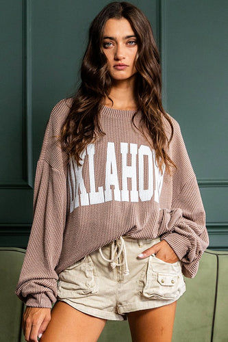 Ribbed Oklahoma Sweater