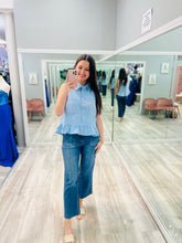 Bluebell Striped Button Up